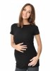 MijaCulture  2 in 1 Maternity and breastfeeding top M018 Camila Black